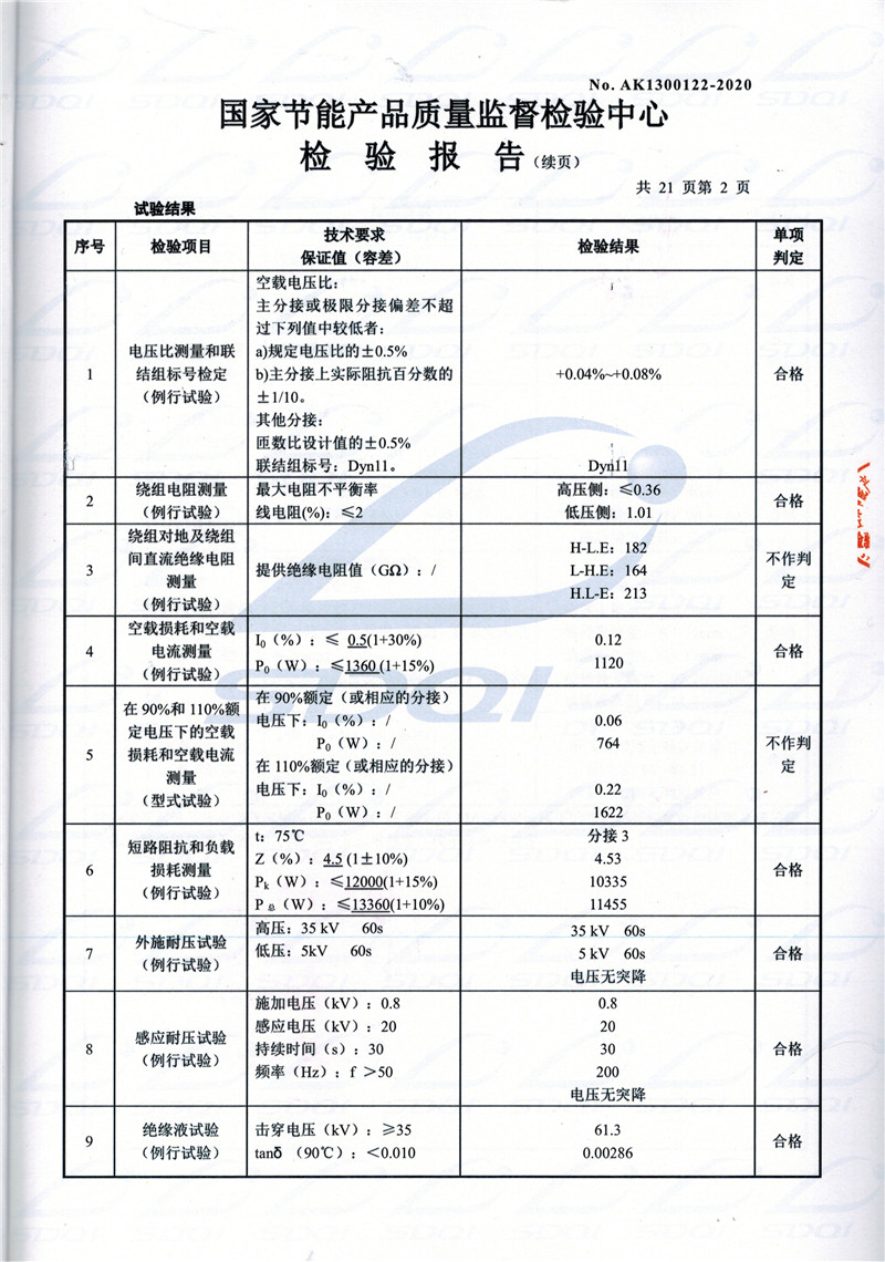 高低压试验报告-S11-1250吉隆吉隆吉隆油浸式变压器-2.jpg